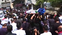 Funeral de Bilal Awad Kabha, homem palestiniano abatido pelo exército israelita