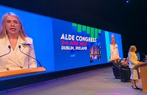 Die ukrainische Abgeordnete Kira Rudik beim ALDE Parteitag in Dublin.
