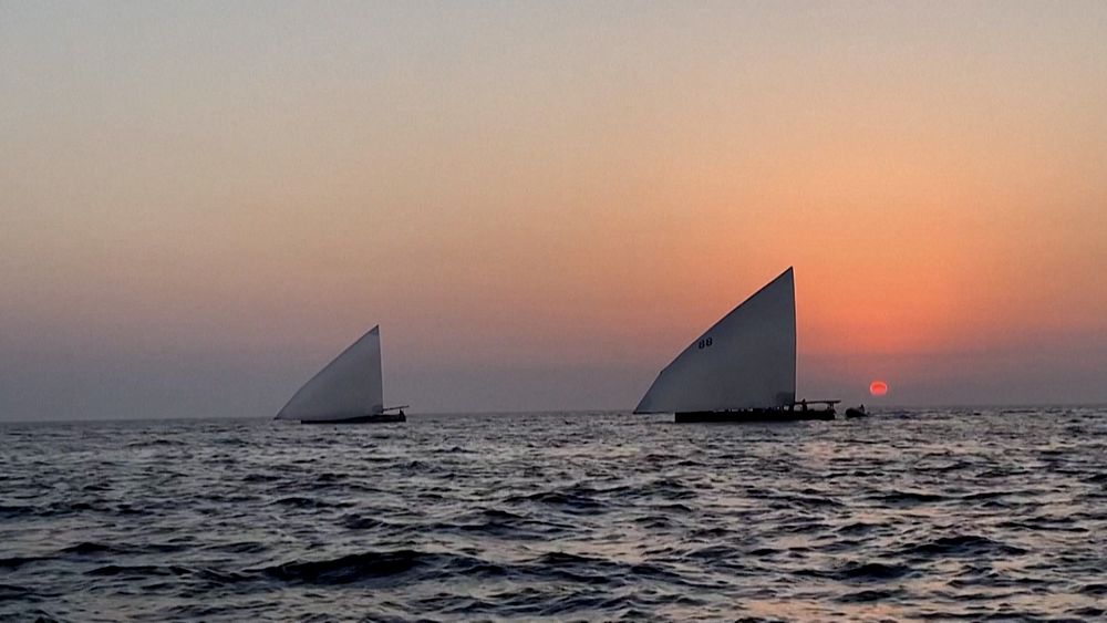 Sailors compete in Dubai's annual al-Gaffal dhow race