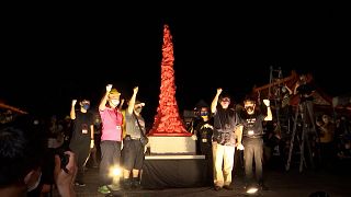 إحياء الذكرى الثالثة والثلاثين لحملة القمع القاتلة في ميدان تيانانمين.