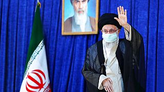 Ein vom Büro von Ali Khamenei veröffentlichtes Foto anlässlich seiner Rede am Samstag