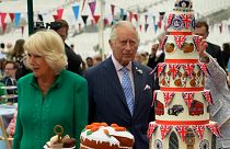 Prince Charles at the Big Lunch jubilee celebrations