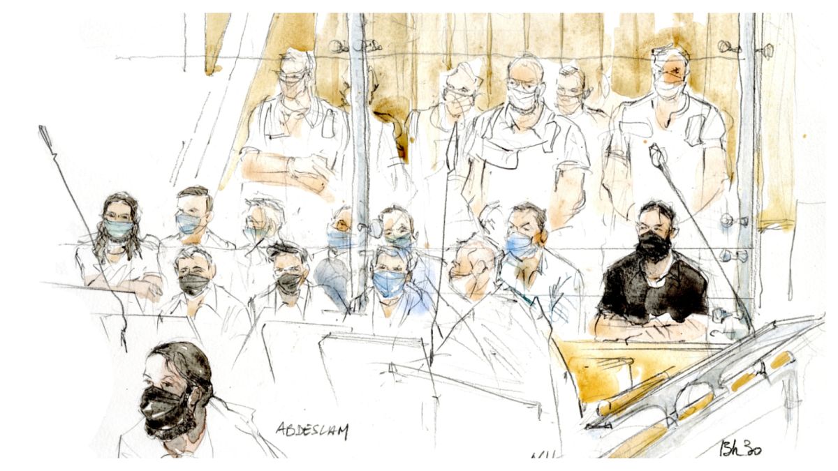 صورة لمحاكمة المتهمين في هجمات الـ 13 نوفمبر-تشرين الثاني باريس 2015