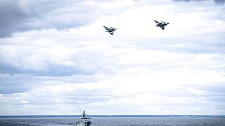 في هذه الصورة التي قدمتها القوات المسلحة السويدية يوم الثلاثاء 25 أغسطس 2020، تقوم القوات بدوريات جوية وبحرية في منطقة بحر البلطيق