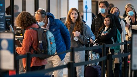 Passengers queueing. Travellers at London Heathrow have faced severe delays in recent weeks