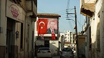 Αφίσα Ερντογάν στα κατεχόμενα της Κύπρου