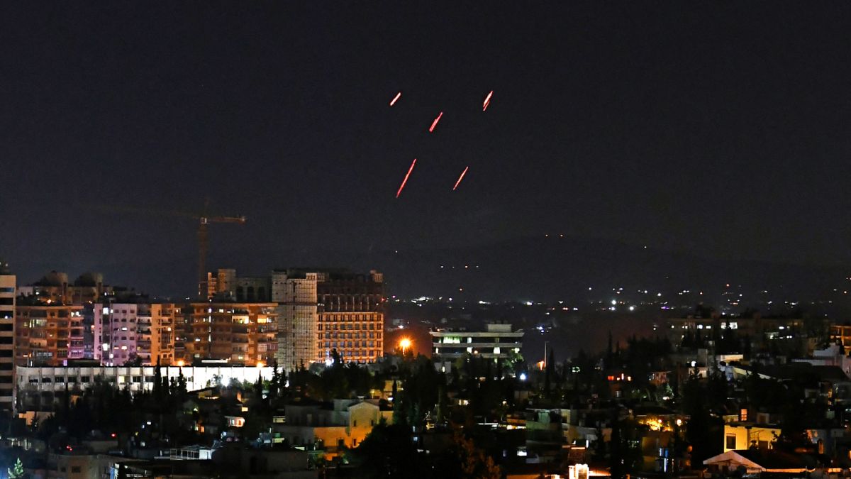 صورة أرشيفية لهجوم إسرائيلي سابق على دمشق