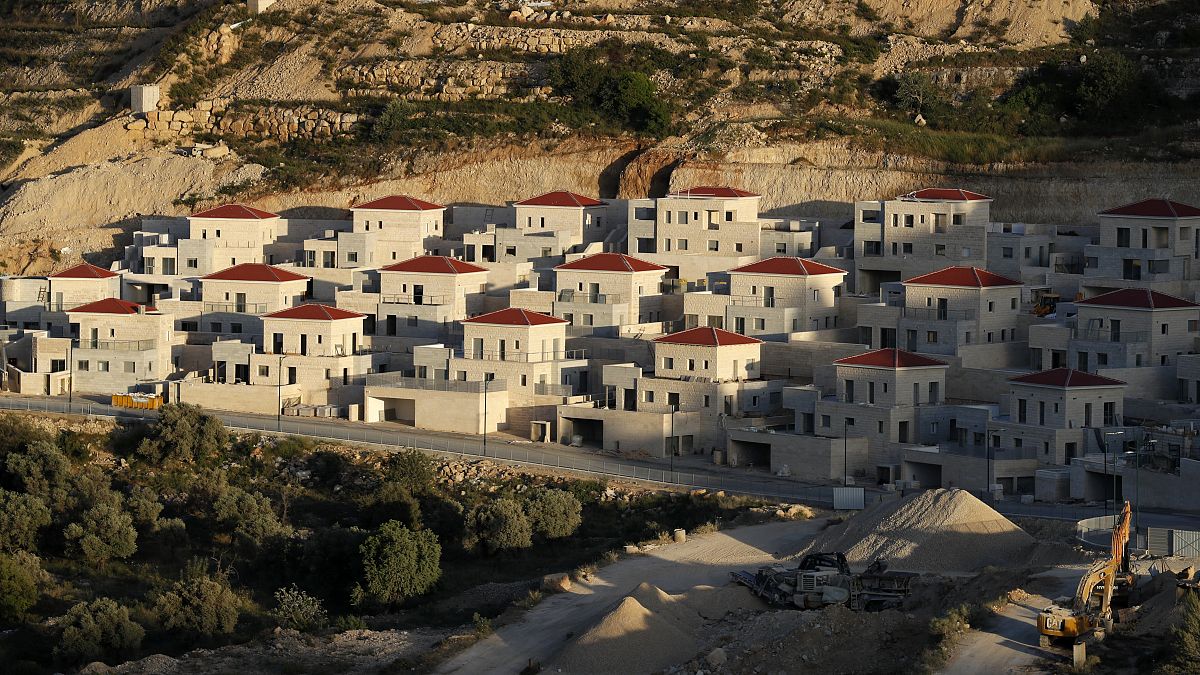 Asentamiento de Givat Zeev entre Jerusalén y Ramala en la Cisjordania ocupada.