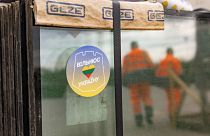 Vilnius donates glass to glaze shattered windows in Borodyanka, Kyiv
