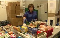 Banco de alimentos en Manresa, España. (Archivo)