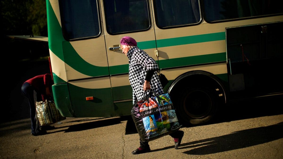 Egy háború elől menekülő donbaszi nő