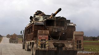 Suriye'nin İdlib kentinde Türk askeri konvoyu
