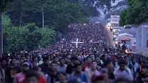 Wollen in die USA: Migranten