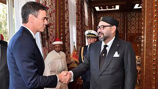 صورة من لقاء سانشيز بالملك محمد السادس عام 2019