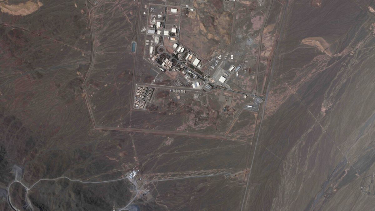 Imagem de satélite da central de Natanz, Irão