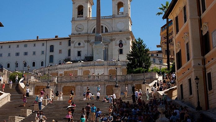 Rome’s Spanish steps damaged by tourists for the second time in a month