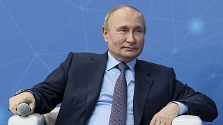 Wladimir Putin bei einer Fragerunde in Moskau