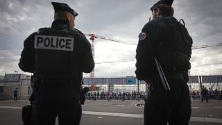 Полиция у "Стад де Франс"