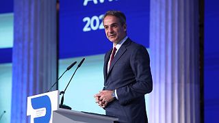 O πρωθυπουργός Κυριάκος Μητσοτάκης μιλάει στην εκδήλωση απονομής των Βραβείων ΕΒΕΑ 2022, στο Ζάππειο Μέγαρο στην Αθήνα,