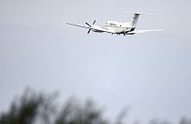 The mysterious aircraft was a twin-engine Beechcraft plane, similar to the one pictured here near Glasgow Prestwick airport.