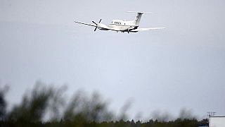 Bei dem mysteriösen Flugzeug handelte es sich um ein zweimotoriges Beechcraft-Flugzeug, ähnlich dem hier abgebildeten Flugzeug in der Nähe des Flughafens Glasgow Prestwick. 