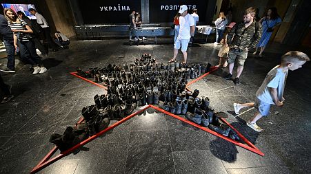 An exhibition in Kyiv aims to capture and reflect on the horrors of the Russian invasion
