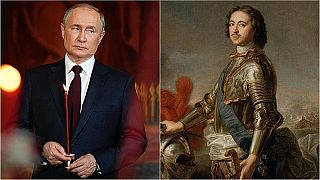 حكم بطرس الاكبر روسيا منذ عام 1682 حتى وفاته عام 1725