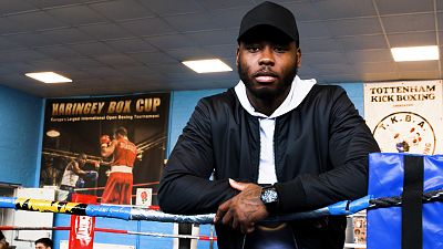 Isaac Chamberlain, professional boxer and ambassador of Gloves Up Knives Down in London