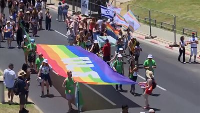 مسيرة فخر المثليين في تل أبيب.