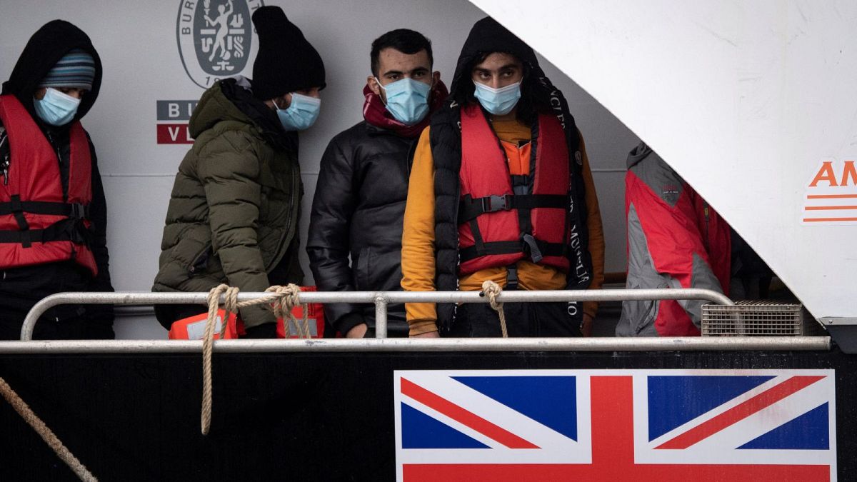 گروهی از پناهجویان در بریتانیا