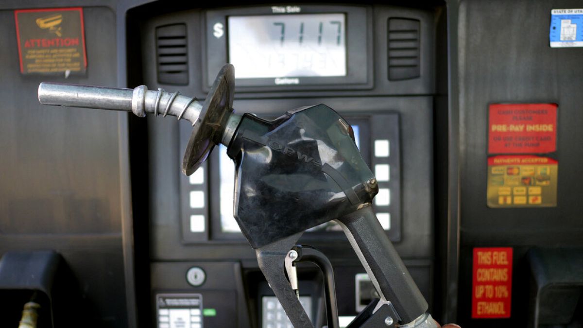 Αντλία βενζίνης σε πρατήριο στο Σολτ Λέικ των ΗΠΑ