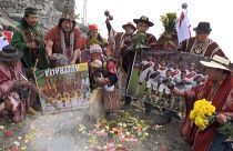 Perui sámánok rituálé előtt