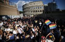 Marcha anual del Orgullo, en Roma, el 11 de junio de 2022.