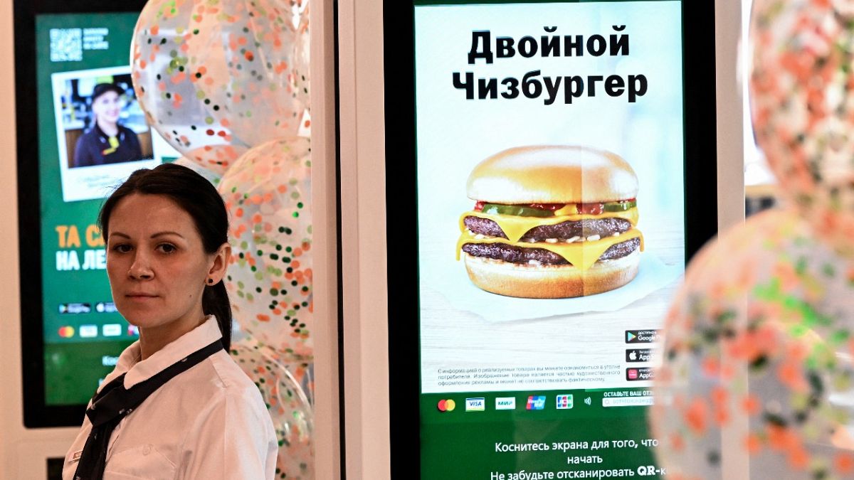 Russische Version eines ehemaligen McDonald's-Restaurants in Moskau