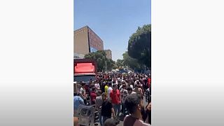 تظاهرات در خیابان امین حضور تهران