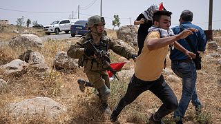 درگیری نیروهای اسرائيلی با فلسطینی‌ها در کرانه باختری