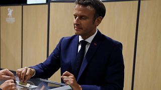 Fransa Cumhurbaşkanı Macron, parlamento seçimlerinde oyunu Le Touquet'de kullandı