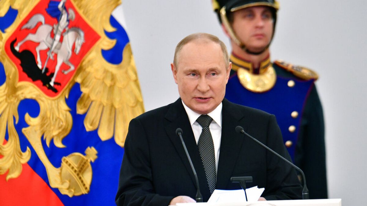 Wladimir Putin am Russland-Tag - am 12. Juni 2022