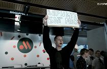 An unnamed man disrupted the relaunch event for Russia's rebranded McDonald's restaurants in Moscow on Sunday (June 12), holding up a sign and saying: "Bring back Big Mac".