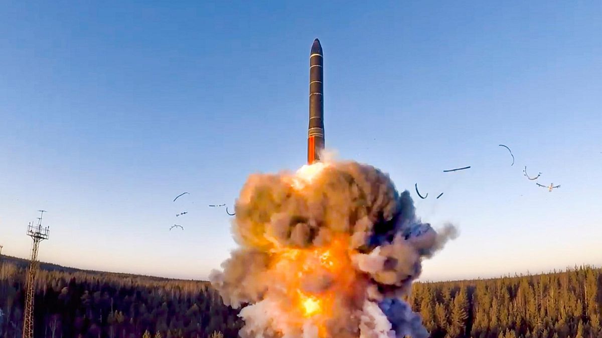  Russian Defense Ministry Press Service, on Wednesday, Dec. 9, 2020, a rocket launches from missile system