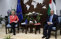 Ursula von der Leyen made the announcement during an official visit to the West Bank.