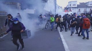 Protesta contra el Gobierno de Lasso en Ecuador
