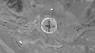 صورة الأقمار الصناعية للصاروخ الإيراني على منصة الإطلاق في مدينة سمنان الإيرانية 14/06/2022