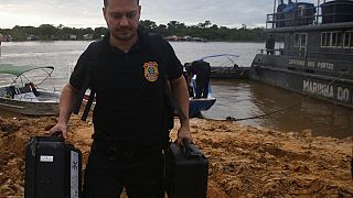 Polícia federal em buscas por Dom Phillips e Bruno Pereira na Amazónia