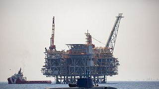 İsrail açıklarındaki doğal gaz alanında Leviathan petrol sondaj platformu