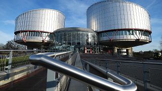 This photo shows the European Court of Human Rights (ECHR) in Strasbourg, eastern France, on February 7, 2019.