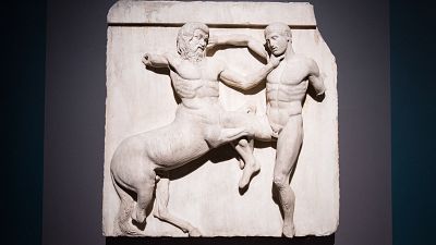 A section of the Parthenon Marbles