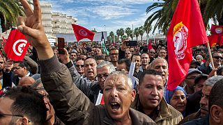 Public workers strike in Tunisia, signaling national crisis