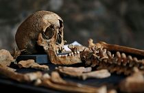 اسکلت یک فرد درگذشته در اثر طاعون سیاه در بریتانیا- عکس: آرشیو