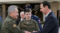 عکس دیدار وزیر دفاع روسیه و رئیس جمهور سوریه که وزارت دفاع روسیه در تاریخ ۱۵ فوریه ۲۰۲۲ منتشر کرده است.